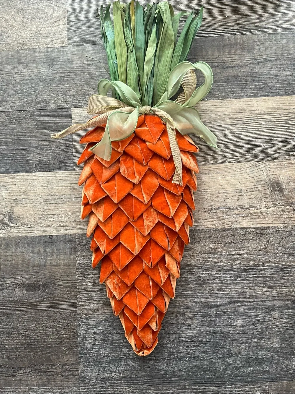 The Farmhouse! Rachel Ashwell Hanging Carrot Wreath Swag! Easter Spring! New!